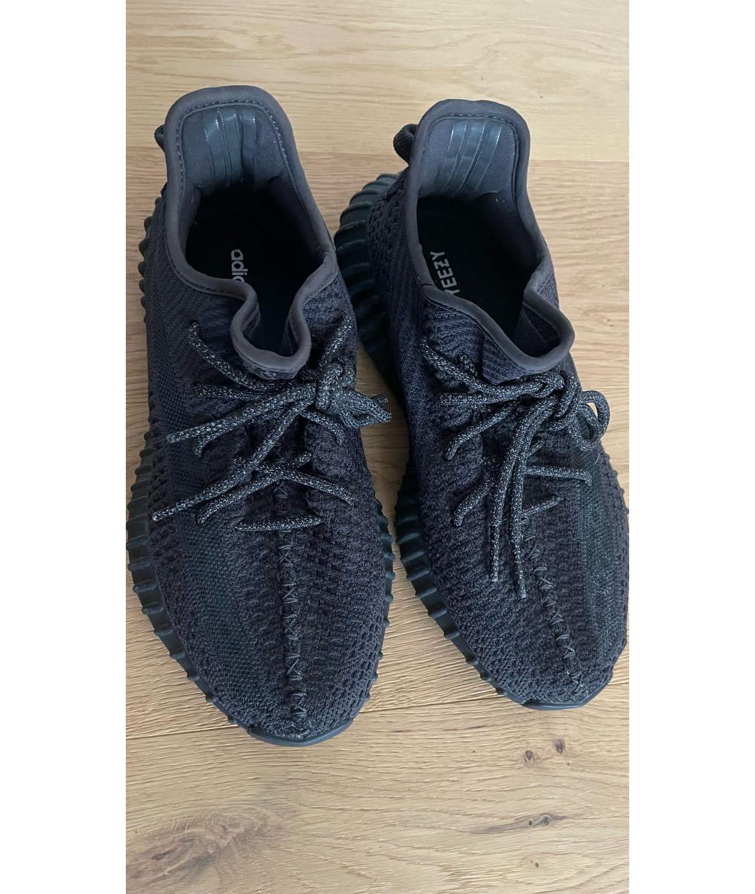 ADIDAS YEEZY Антрацитовые текстильные кроссовки, фото 2