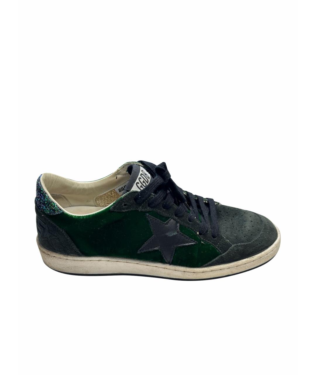GOLDEN GOOSE DELUXE BRAND Зеленые кеды, фото 1
