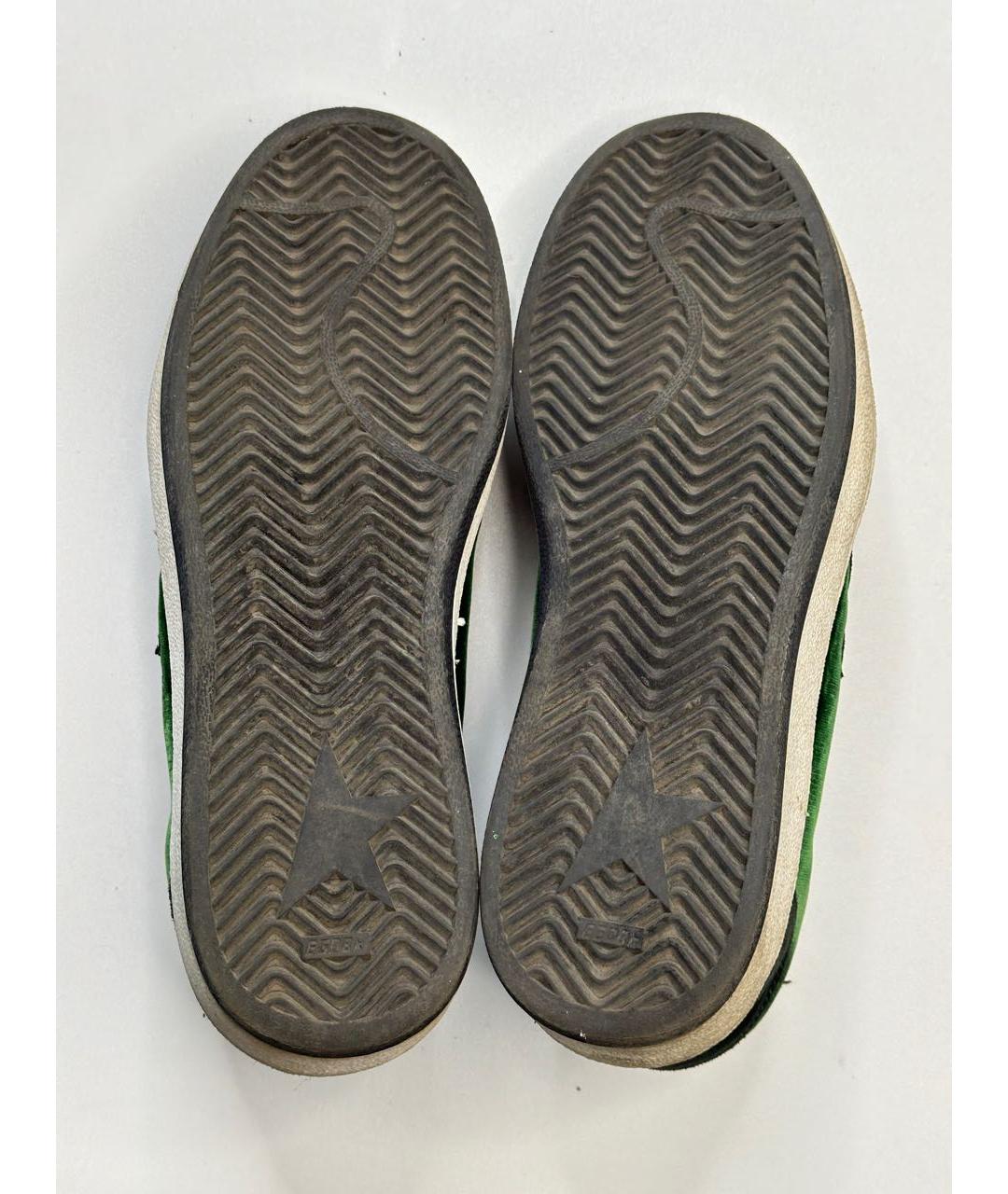 GOLDEN GOOSE DELUXE BRAND Зеленые кеды, фото 5