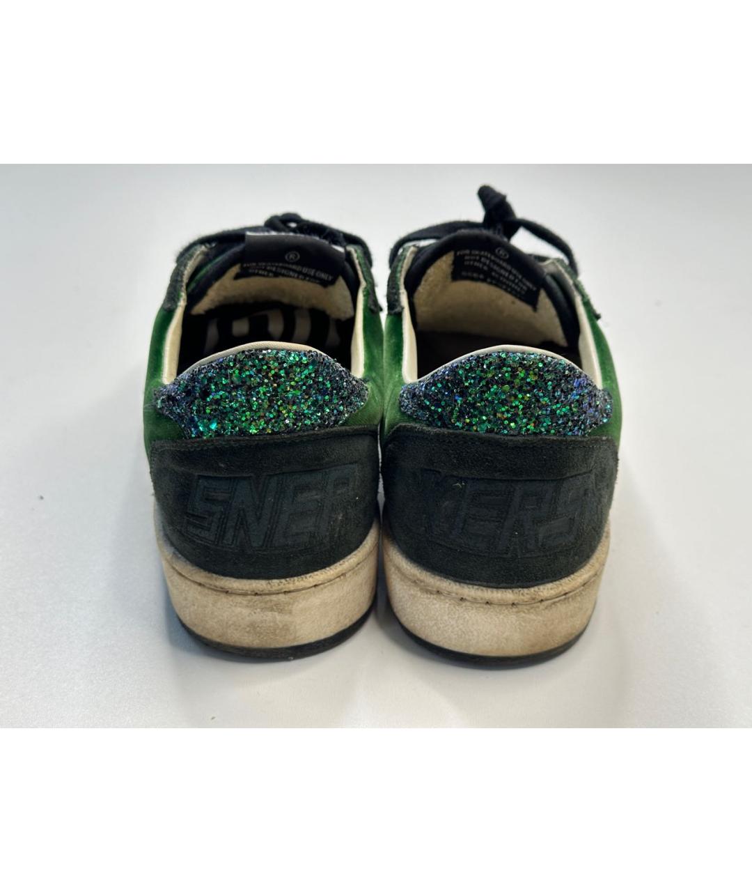 GOLDEN GOOSE DELUXE BRAND Зеленые кеды, фото 4