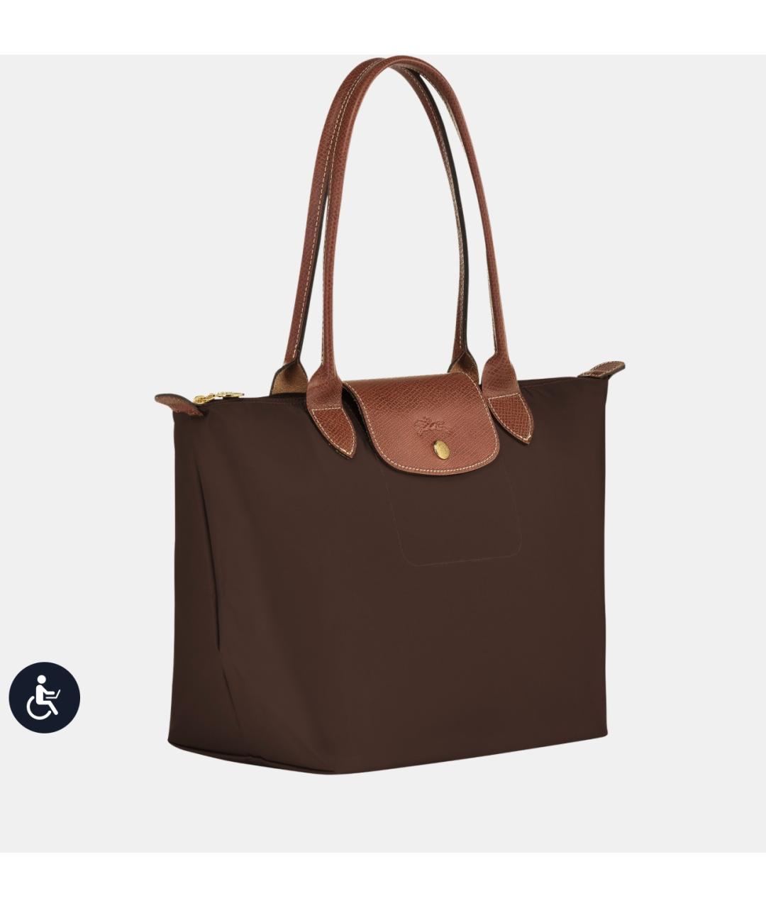 LONGCHAMP Коричневая сумка тоут, фото 4