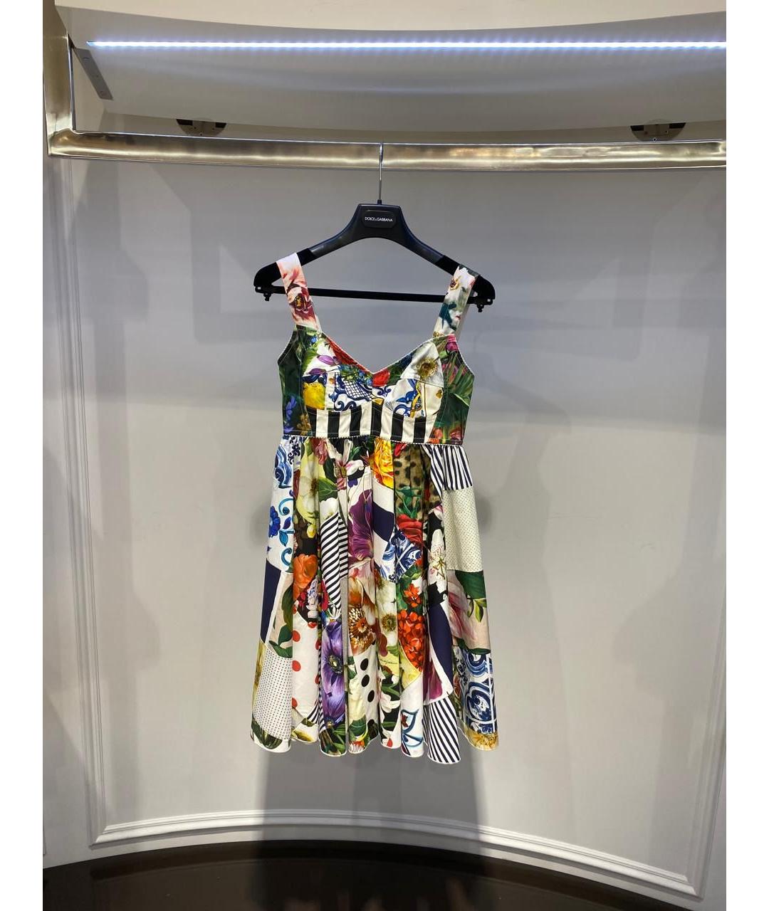 DOLCE&GABBANA Мульти повседневное платье, фото 3