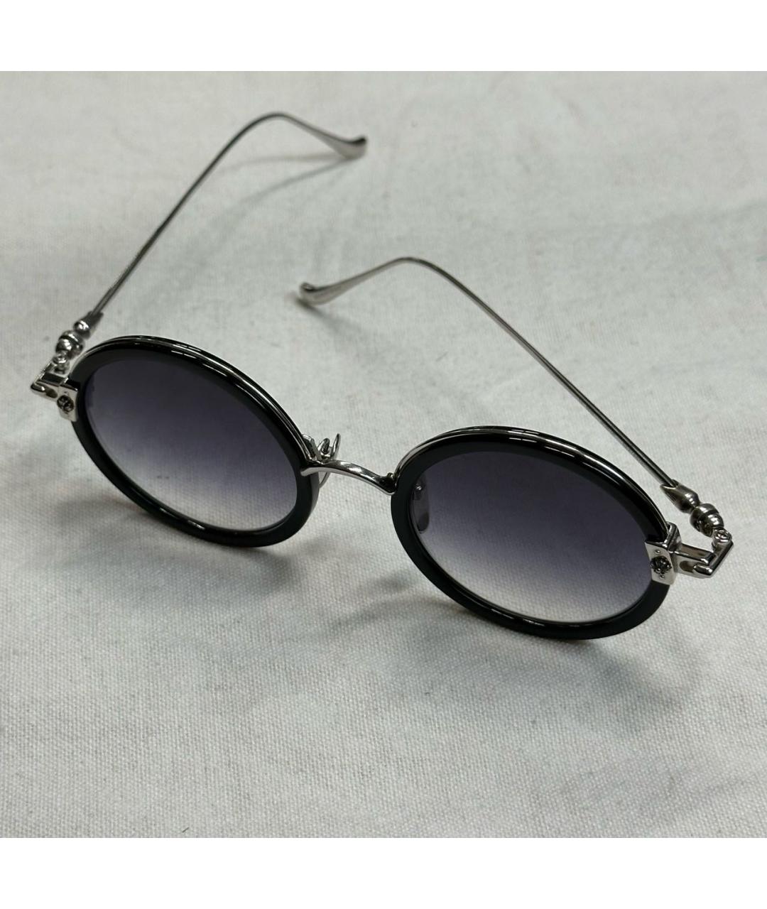 CHROME HEARTS Черные металлические солнцезащитные очки, фото 5