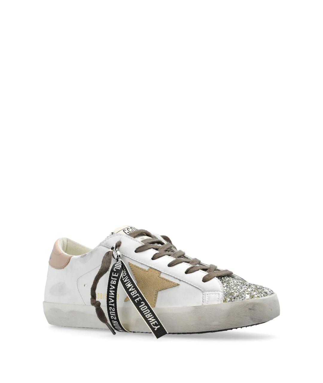 GOLDEN GOOSE DELUXE BRAND Белые кожаные кеды, фото 2