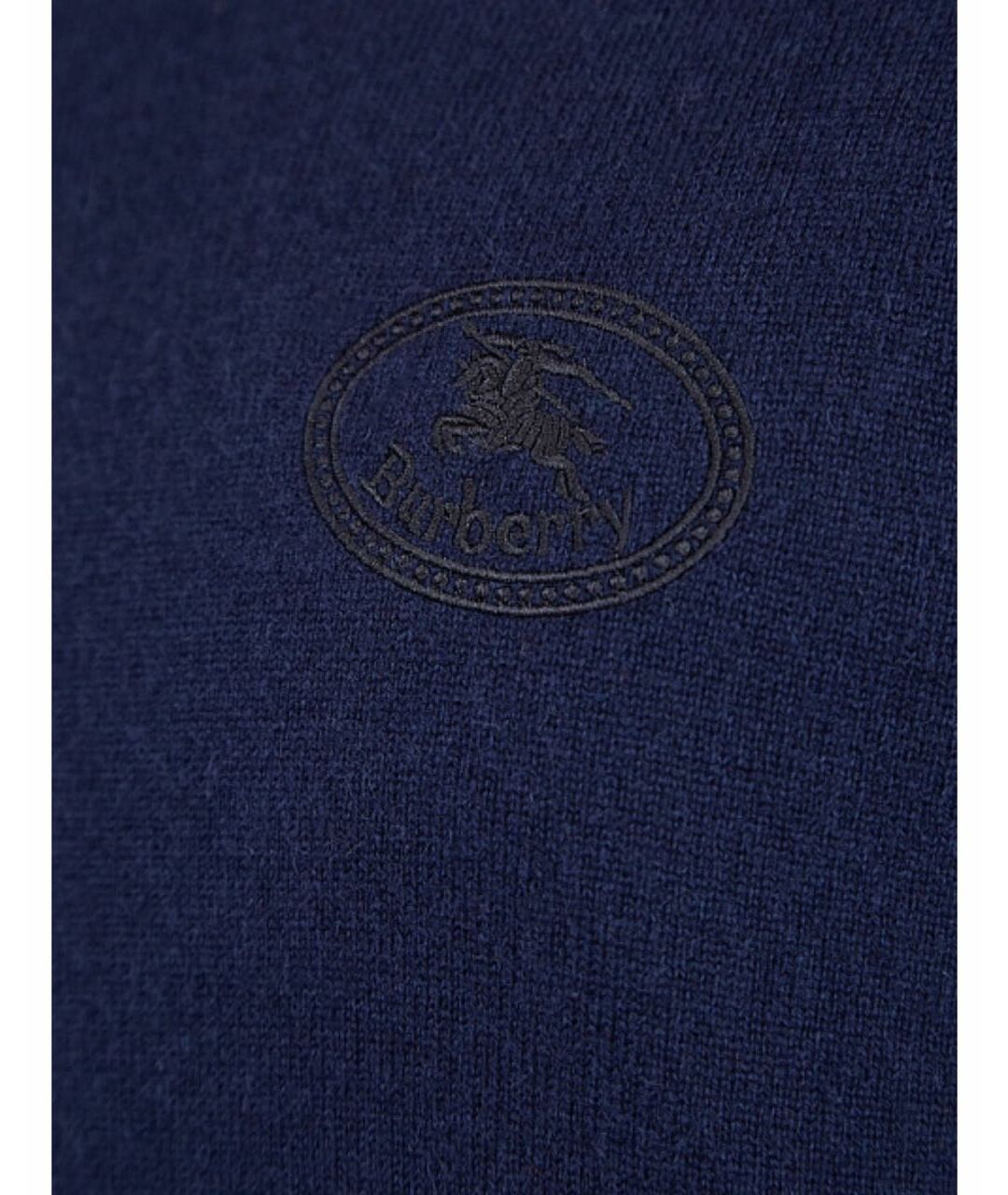 BURBERRY Темно-синий кашемировый джемпер / свитер, фото 5