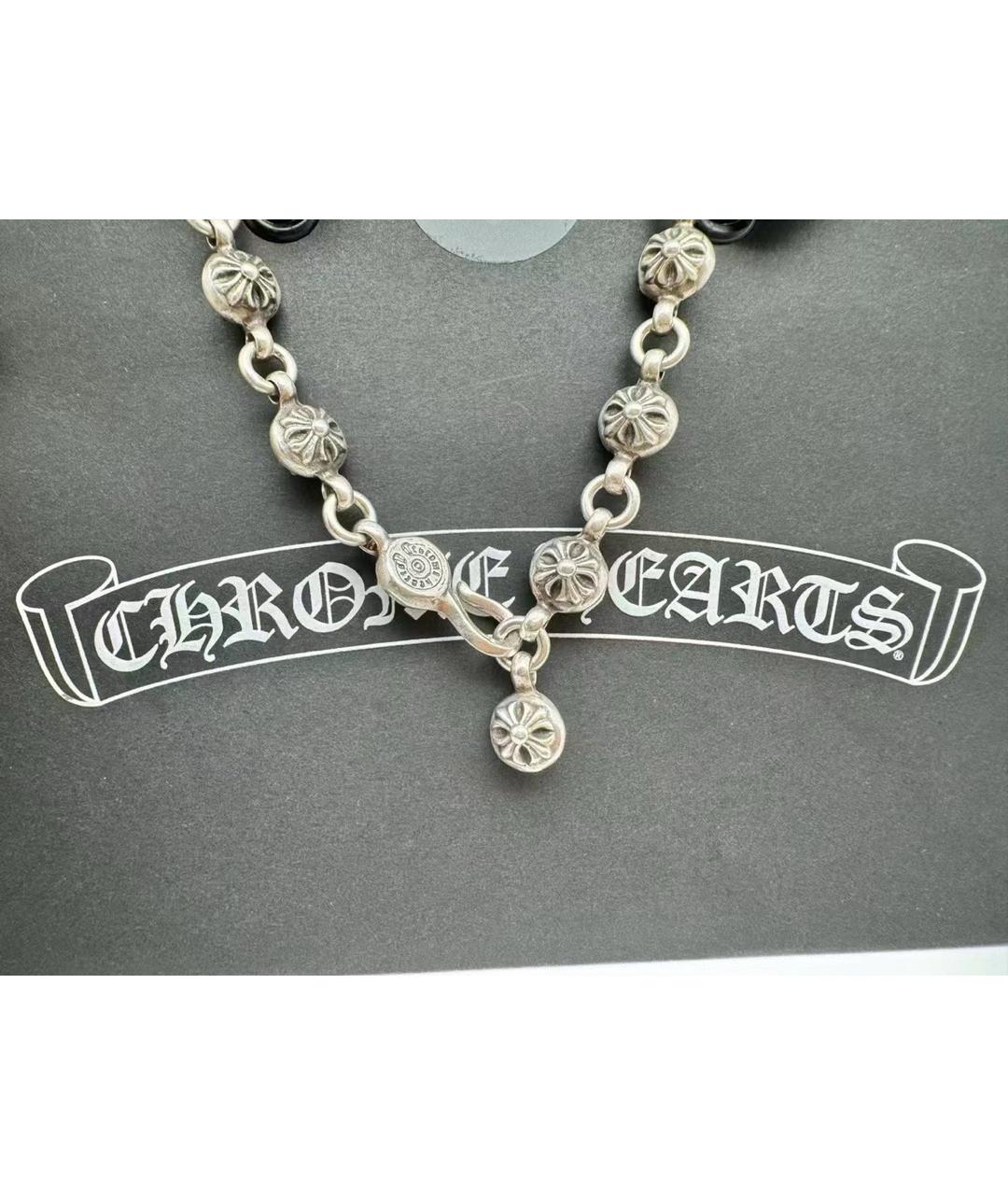 CHROME HEARTS Серебряное серебряное колье, фото 5