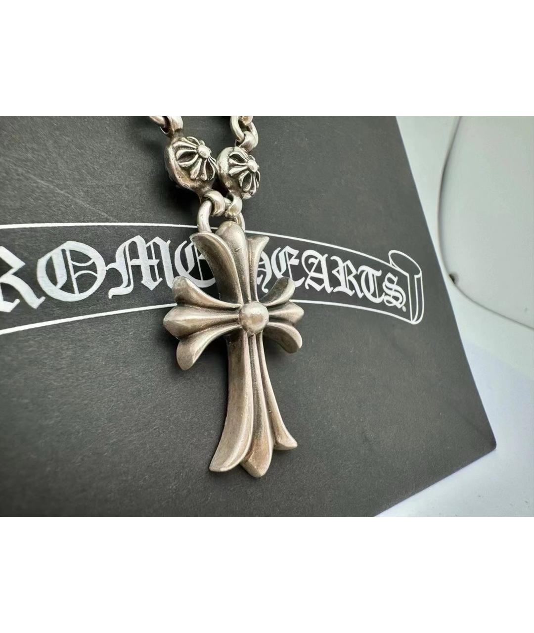 CHROME HEARTS Серебряное серебряное колье, фото 2