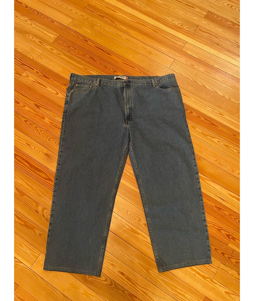 LEVI'S Темно-синие хлопковые джинсы, фото 4