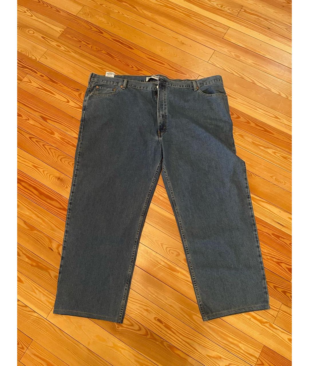LEVI'S Темно-синие хлопковые джинсы, фото 5