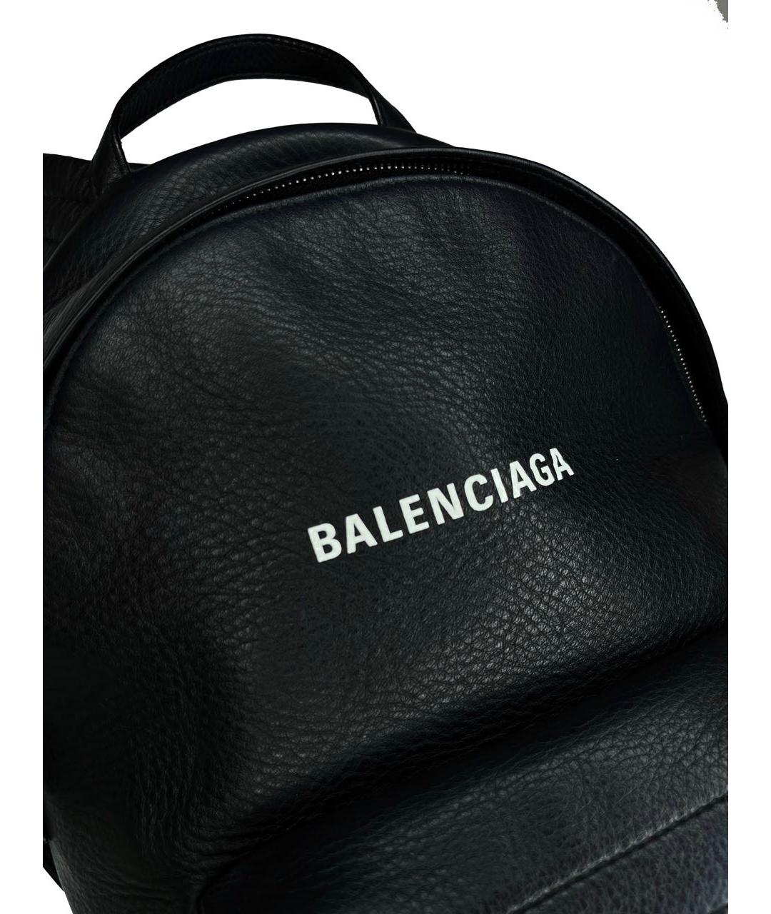 BALENCIAGA Черный кожаный рюкзак, фото 3