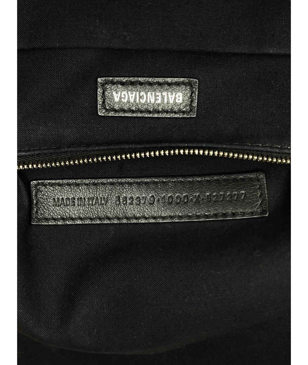 BALENCIAGA Черный кожаный рюкзак, фото 7