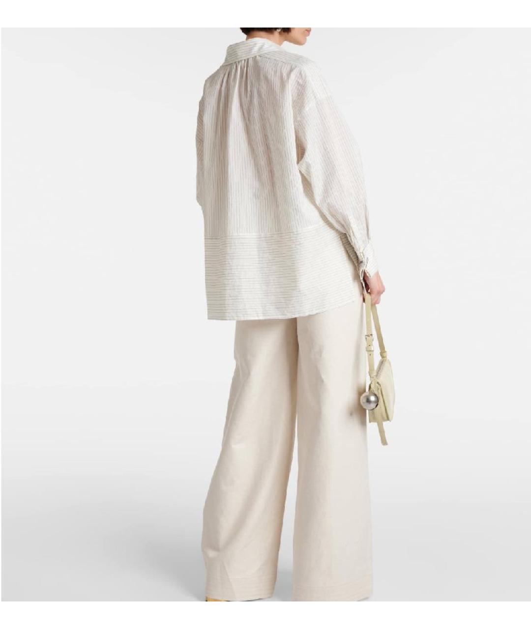 MAX MARA Бежевая хлопковая рубашка, фото 3