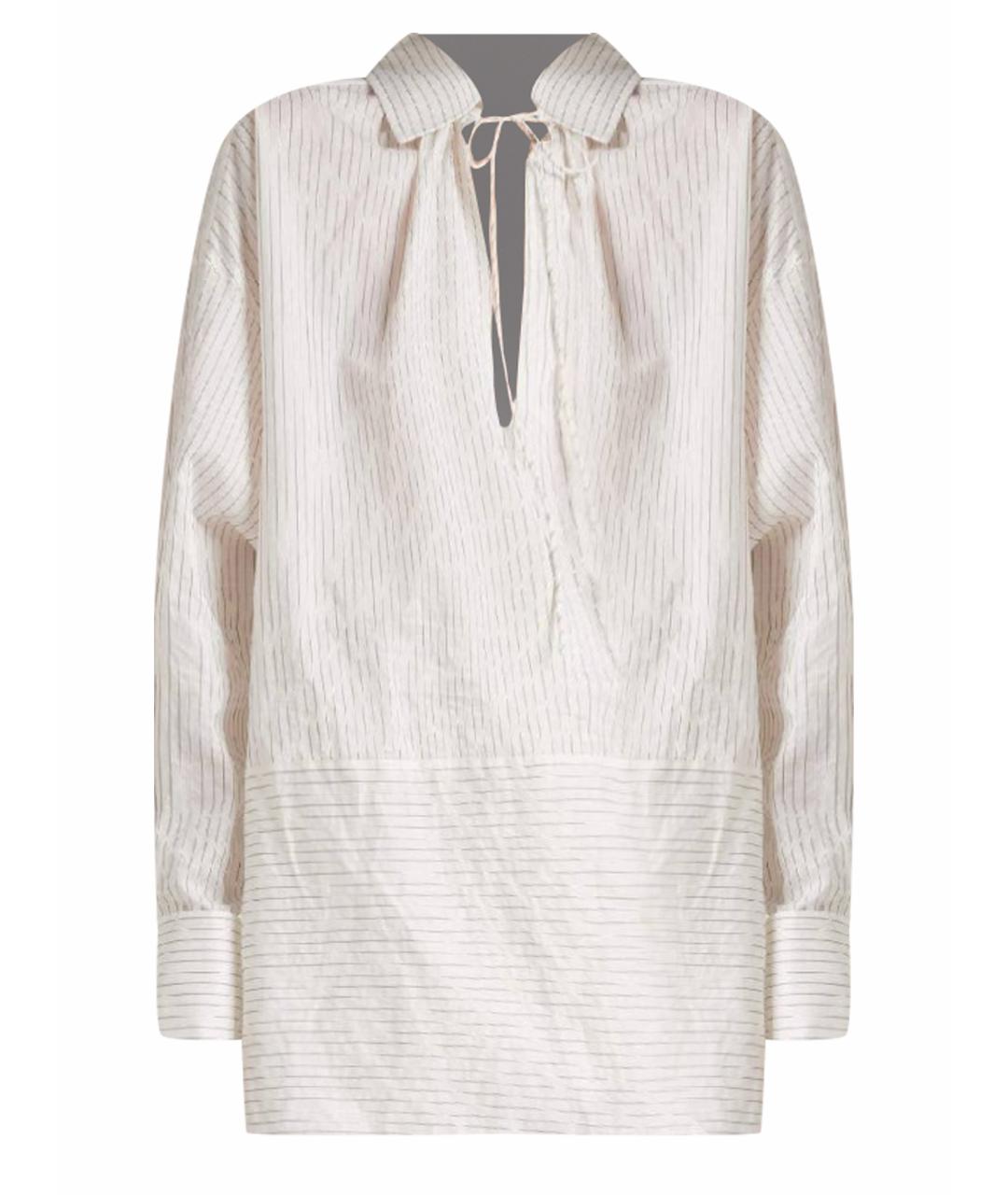 MAX MARA Бежевая хлопковая рубашка, фото 1