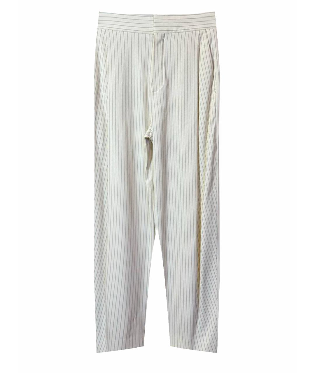 CHLOE Белые прямые брюки, фото 1