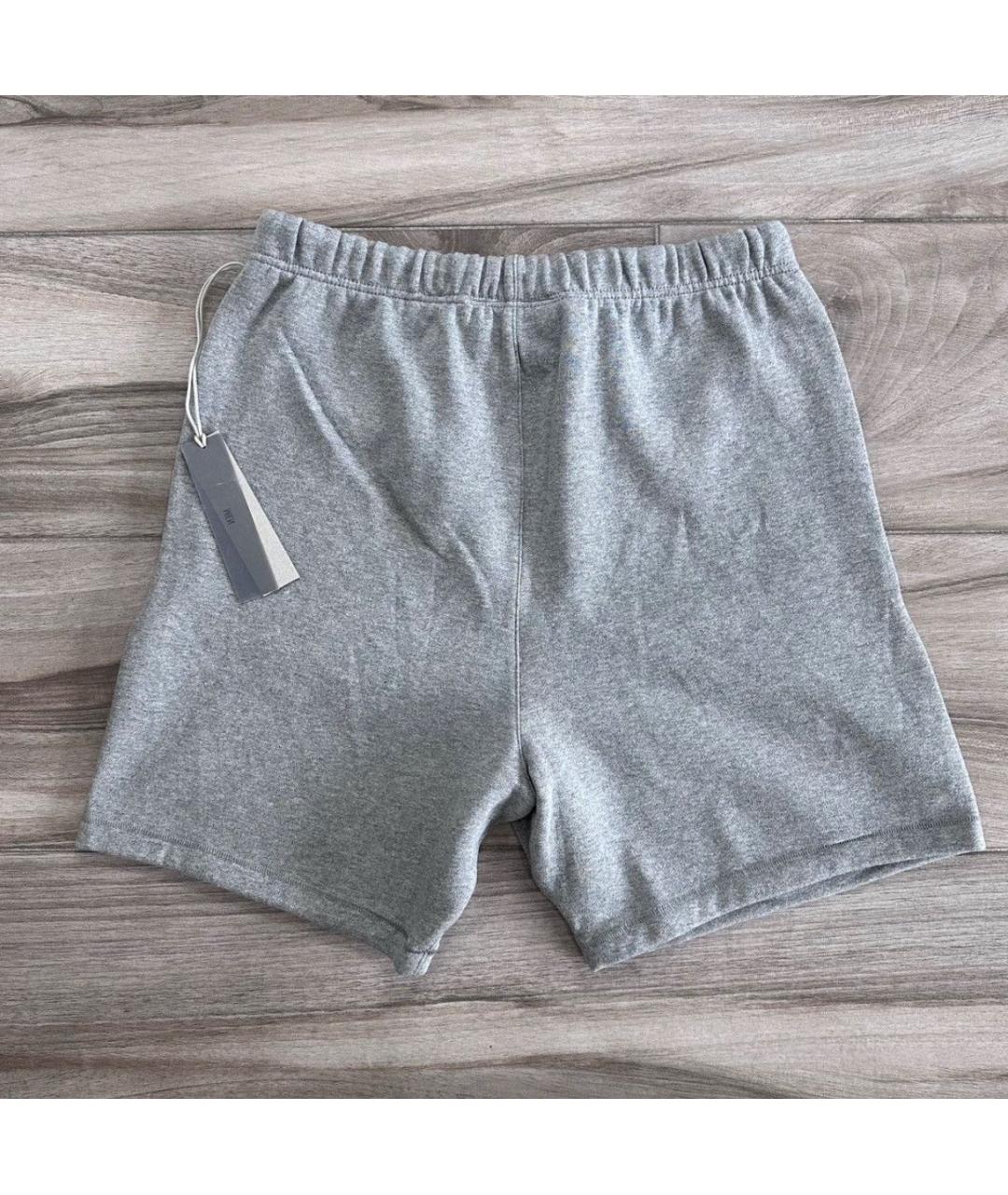 FEAR OF GOD ESSENTIALS Антрацитовые хлопковые шорты, фото 3