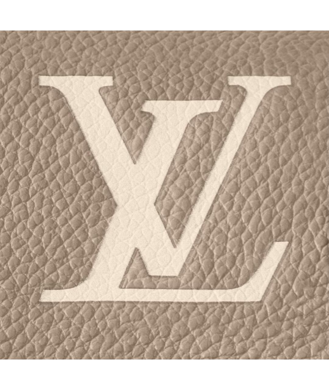 LOUIS VUITTON Бежевая кожаная сумка через плечо, фото 5