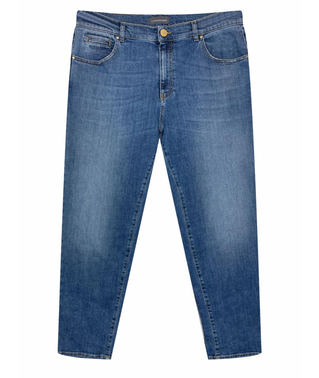 LORENA ANTONIAZZI Голубые хлопко-эластановые джинсы скинни, фото 1