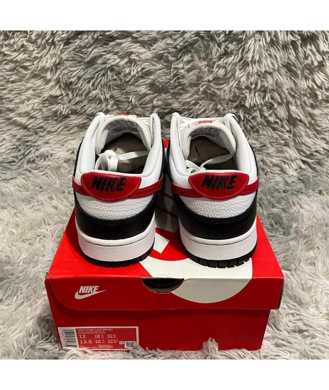 NIKE Белые кожаные низкие кроссовки / кеды, фото 4