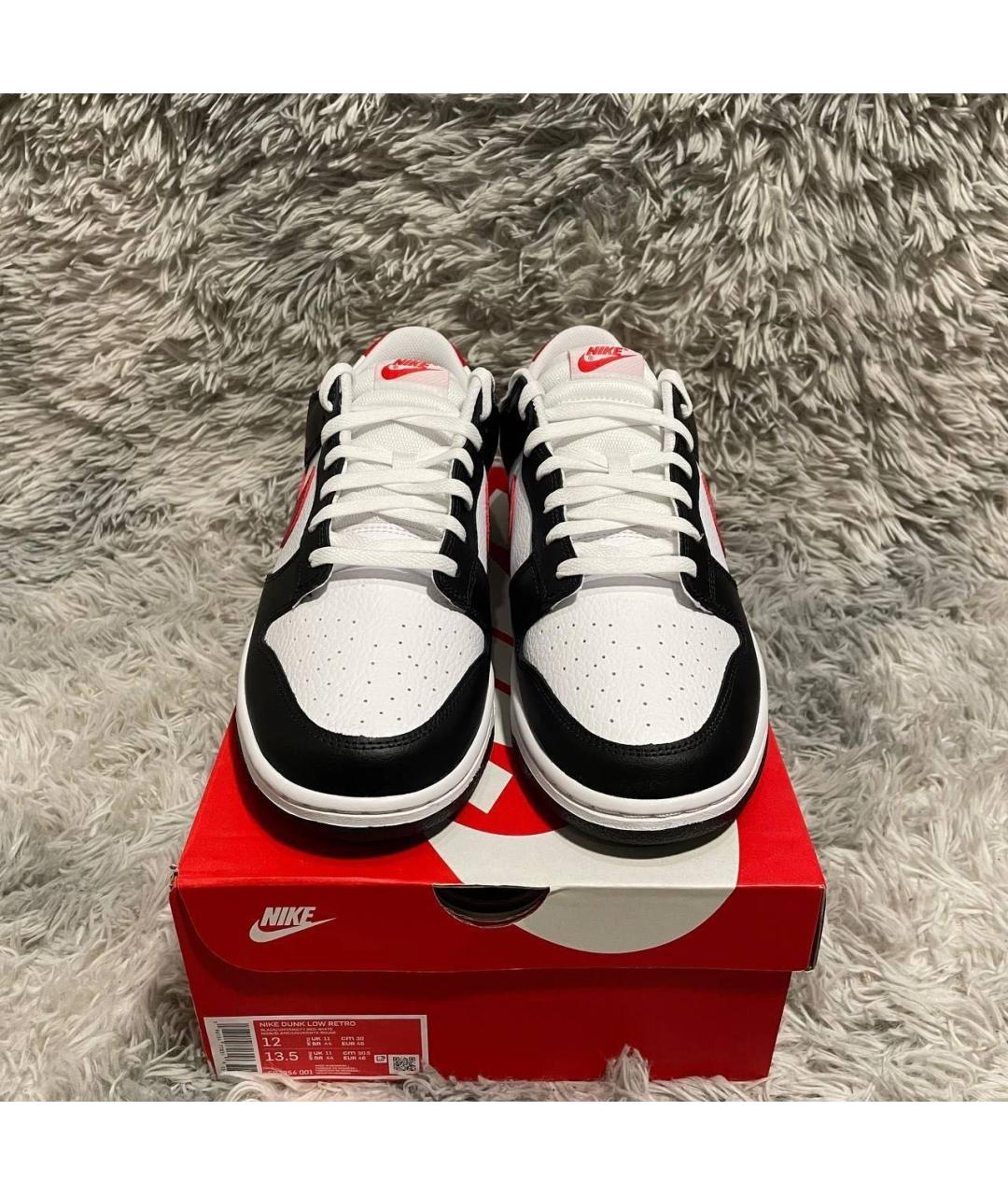 NIKE Белые кожаные низкие кроссовки / кеды, фото 2