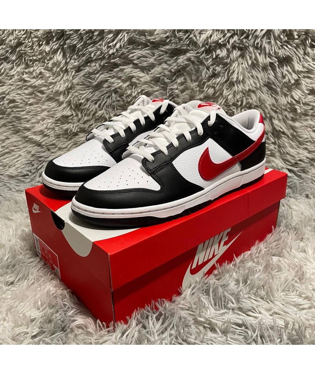 NIKE Белые кожаные низкие кроссовки / кеды, фото 3