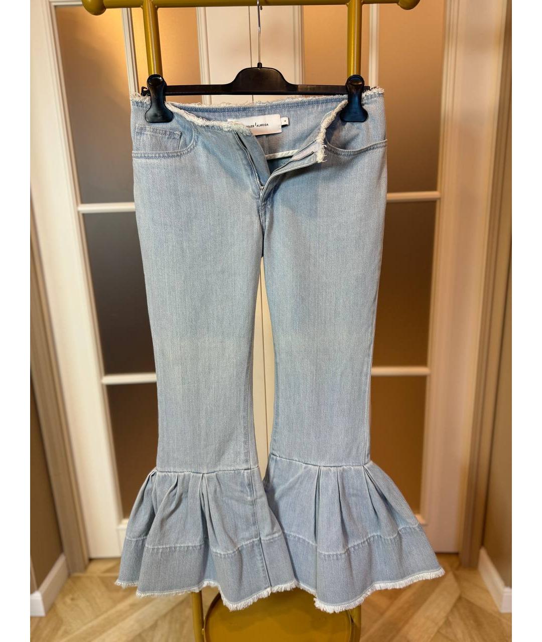MARQUES' ALMEIDA Голубые джинсы клеш, фото 7