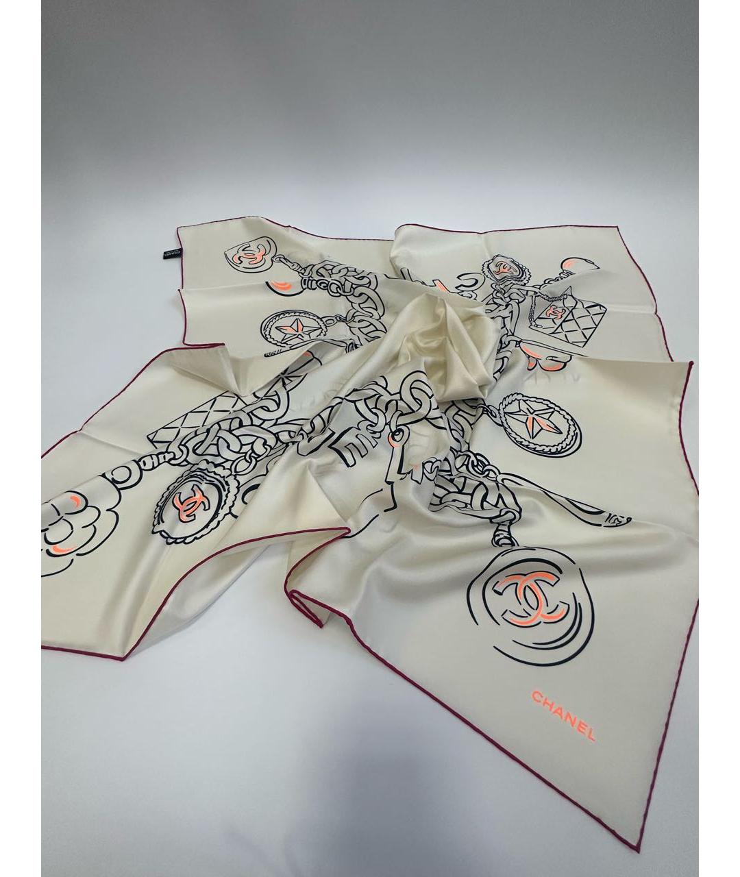 CHANEL Мульти шелковый платок, фото 5
