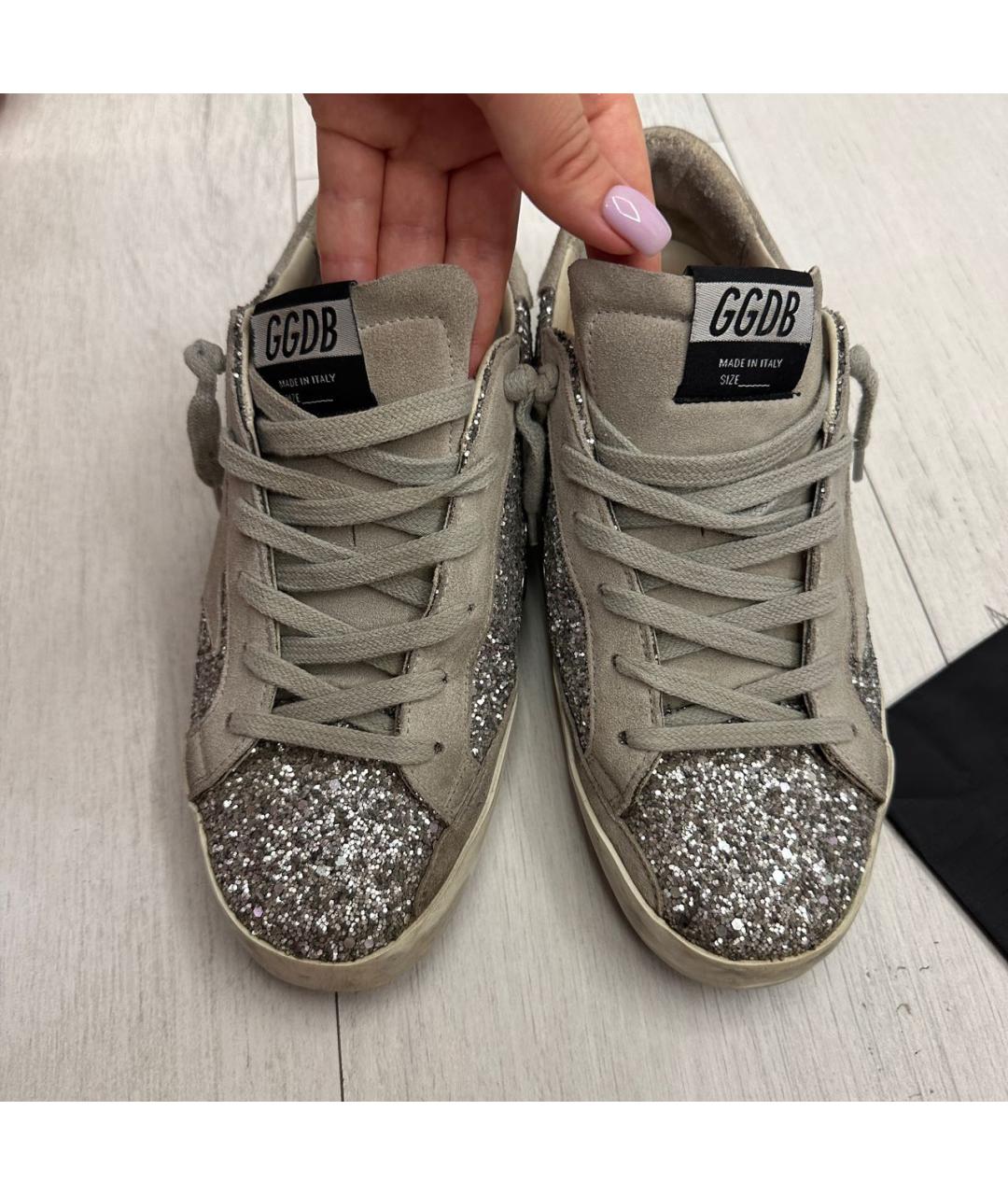 GOLDEN GOOSE DELUXE BRAND Серебряные кеды, фото 3