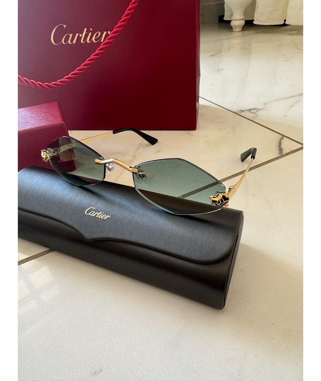 CARTIER Голубые солнцезащитные очки, фото 5