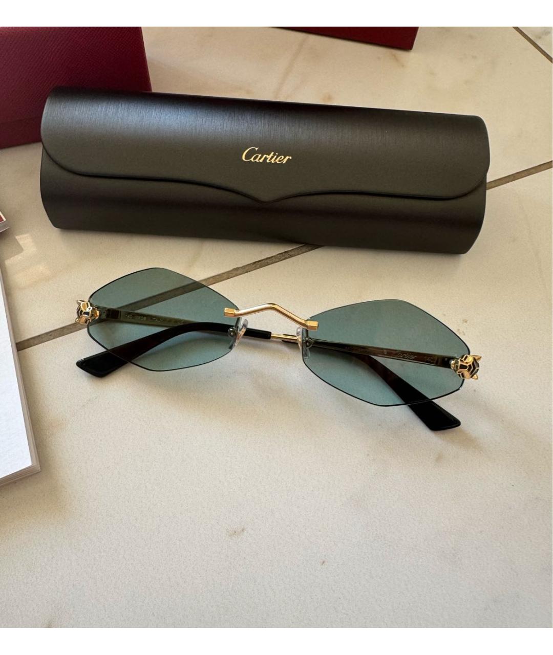 CARTIER Голубые солнцезащитные очки, фото 3