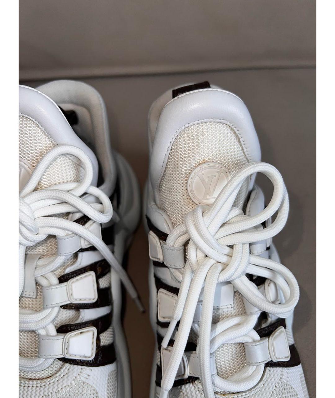 LOUIS VUITTON Белые текстильные кроссовки, фото 5