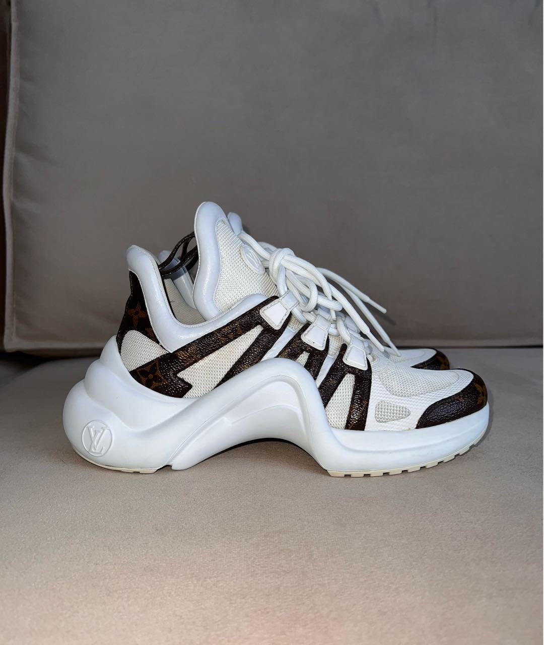 LOUIS VUITTON Белые текстильные кроссовки, фото 7