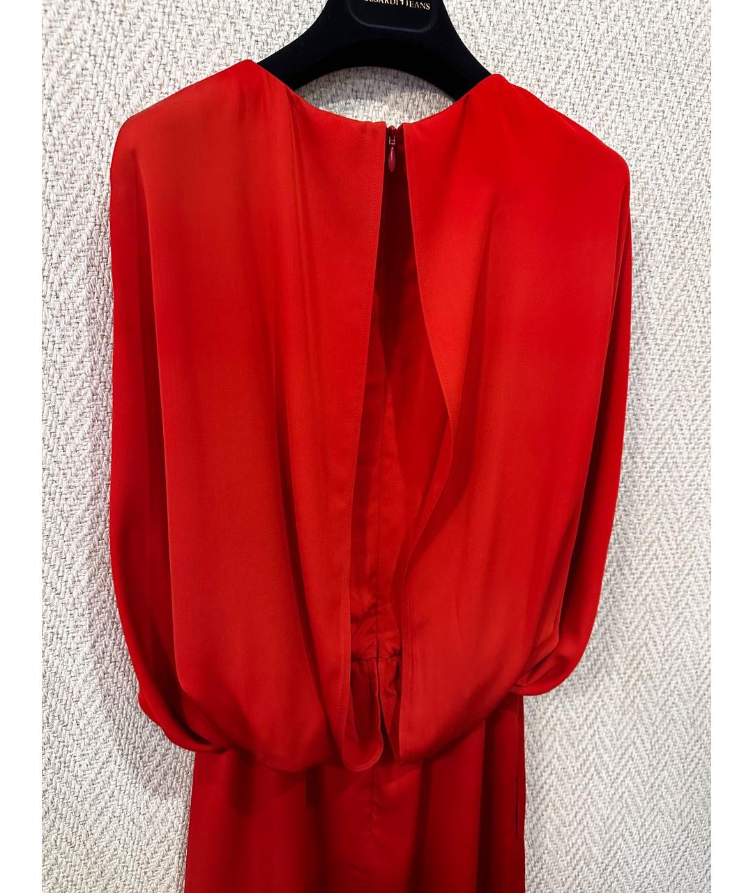 LOUIS VUITTON Красное вискозное коктейльное платье, фото 6