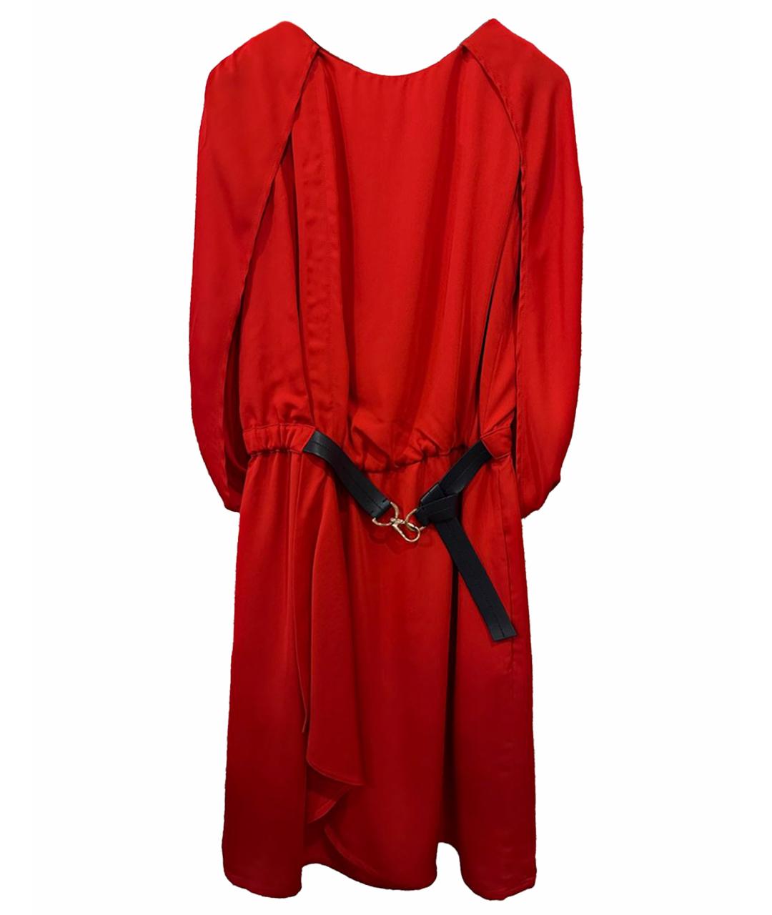 LOUIS VUITTON Красное вискозное коктейльное платье, фото 1