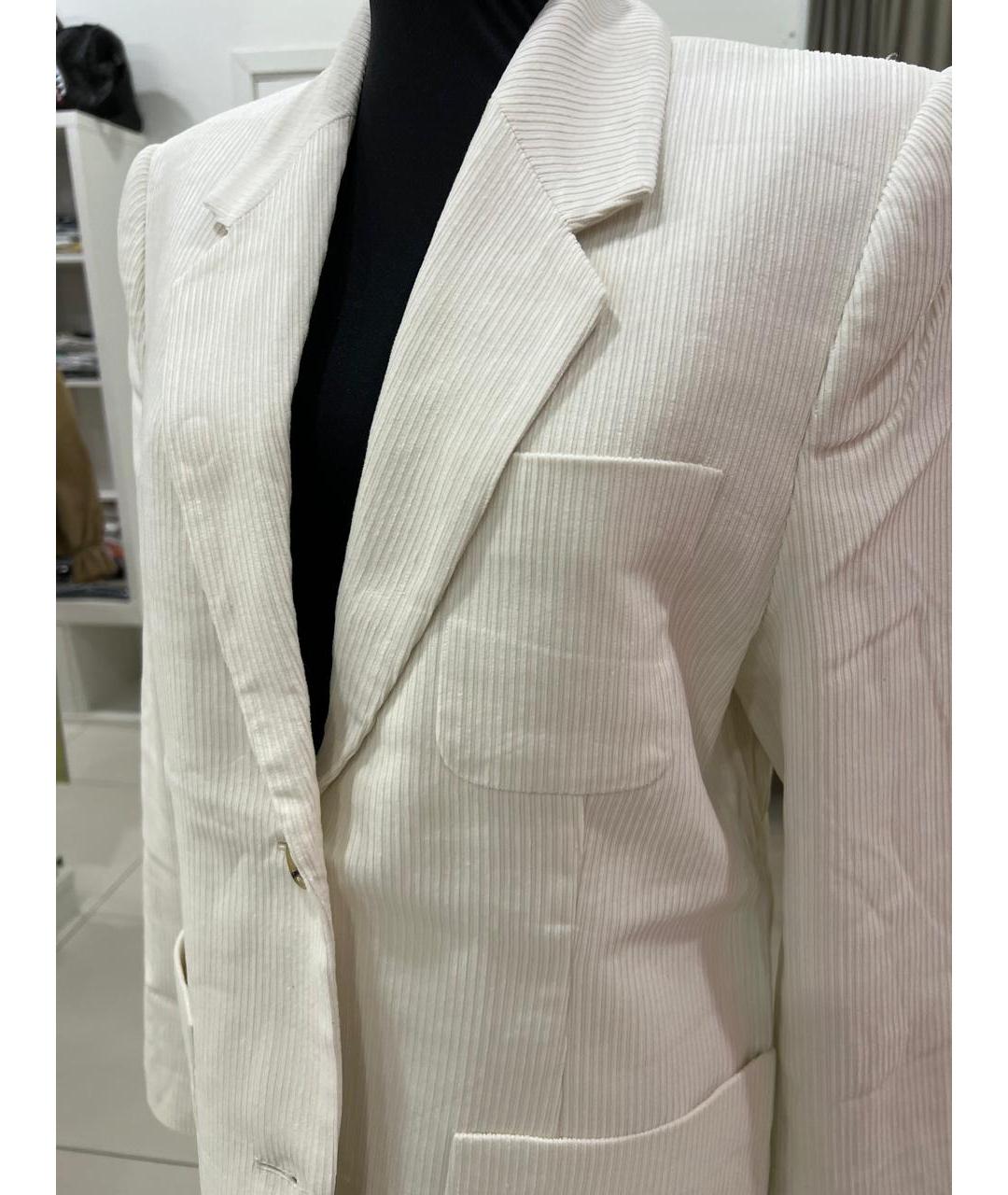 TOTEME Белый хлопковый жакет/пиджак, фото 3