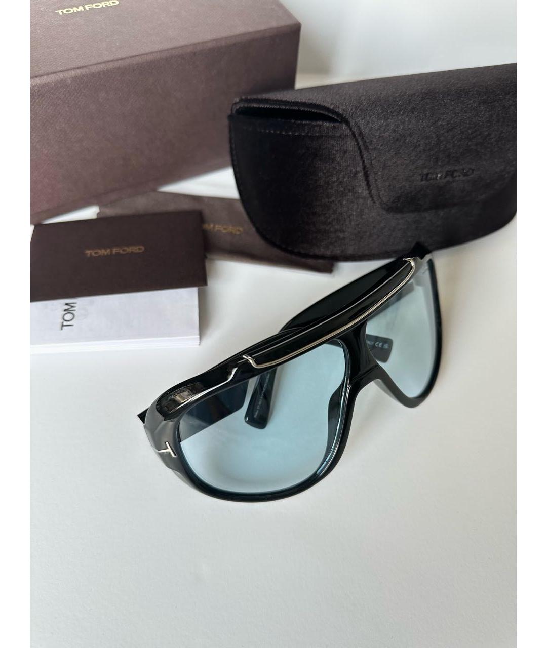 TOM FORD Черные пластиковые солнцезащитные очки, фото 6
