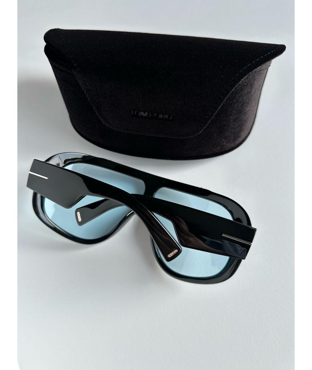 TOM FORD Черные пластиковые солнцезащитные очки, фото 5