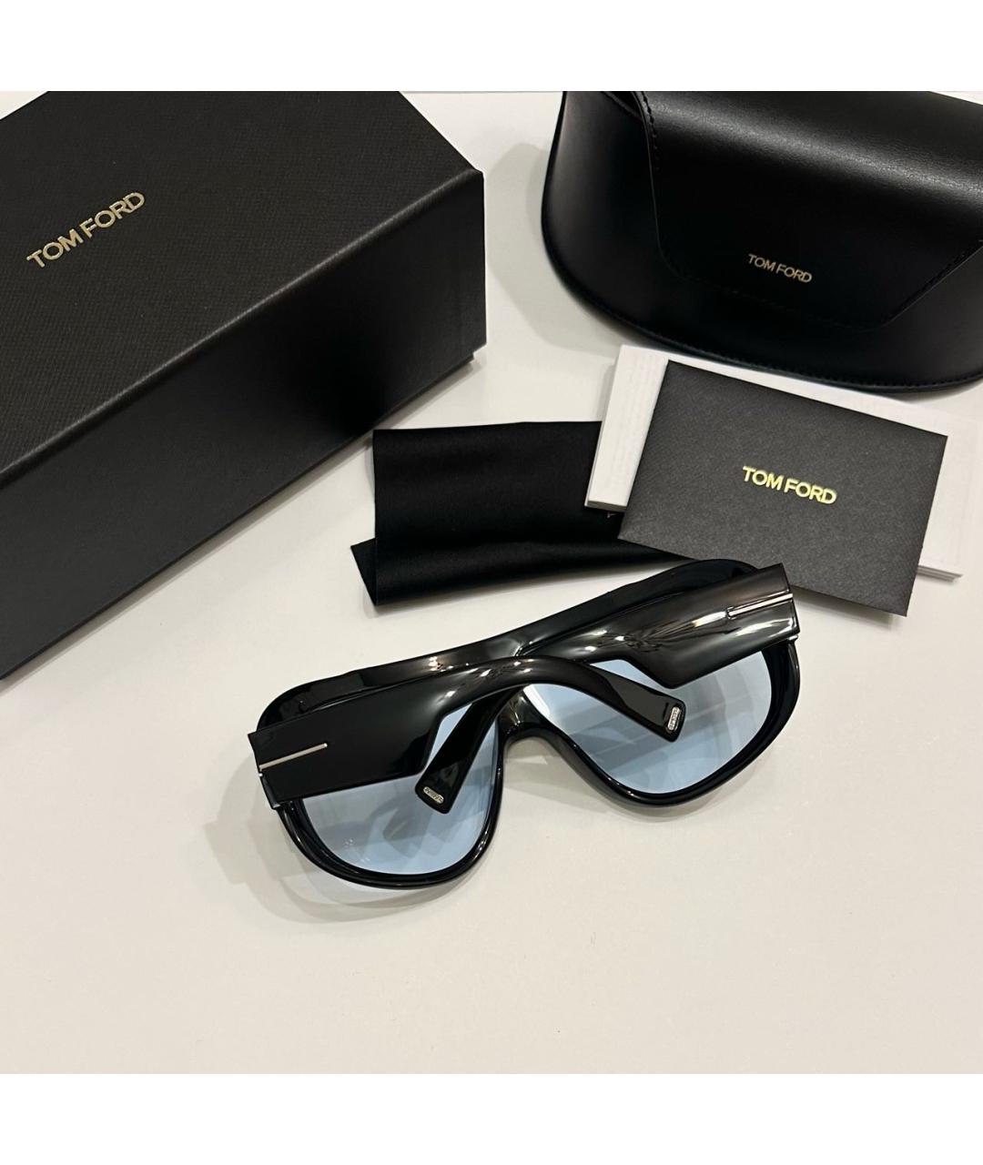 TOM FORD Черные пластиковые солнцезащитные очки, фото 5