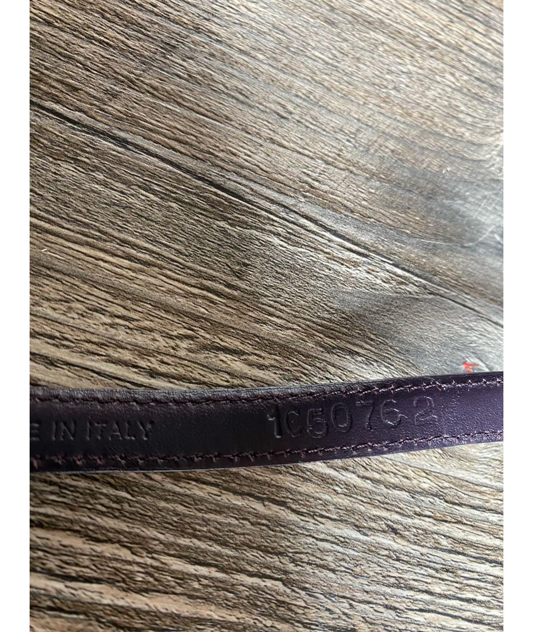 PRADA Фиолетовый ремень из лакированной кожи, фото 5