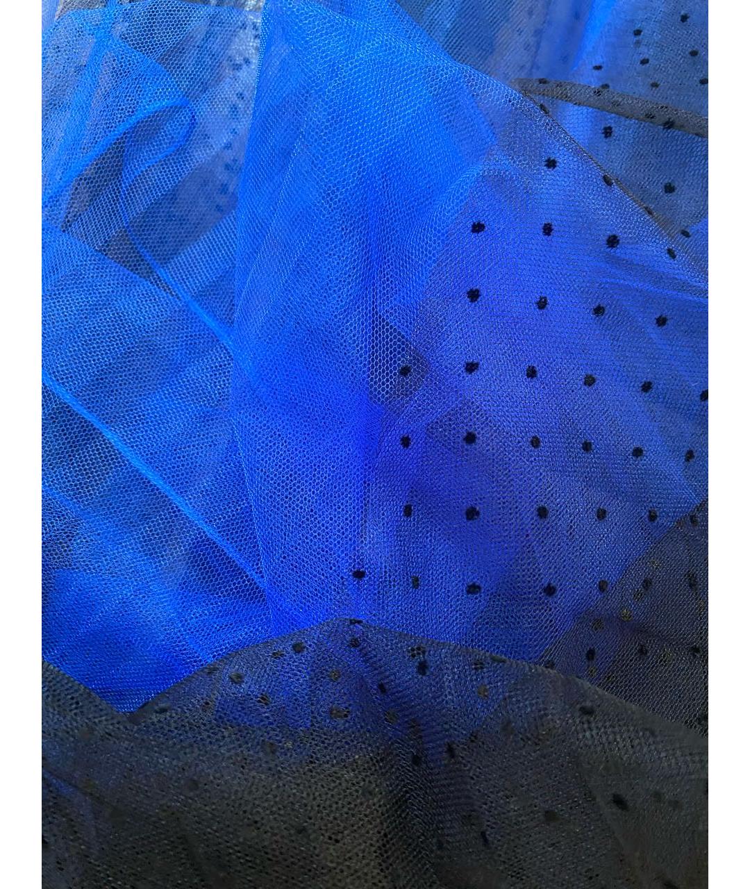 CHRISTIAN DIOR Синяя юбка миди, фото 4