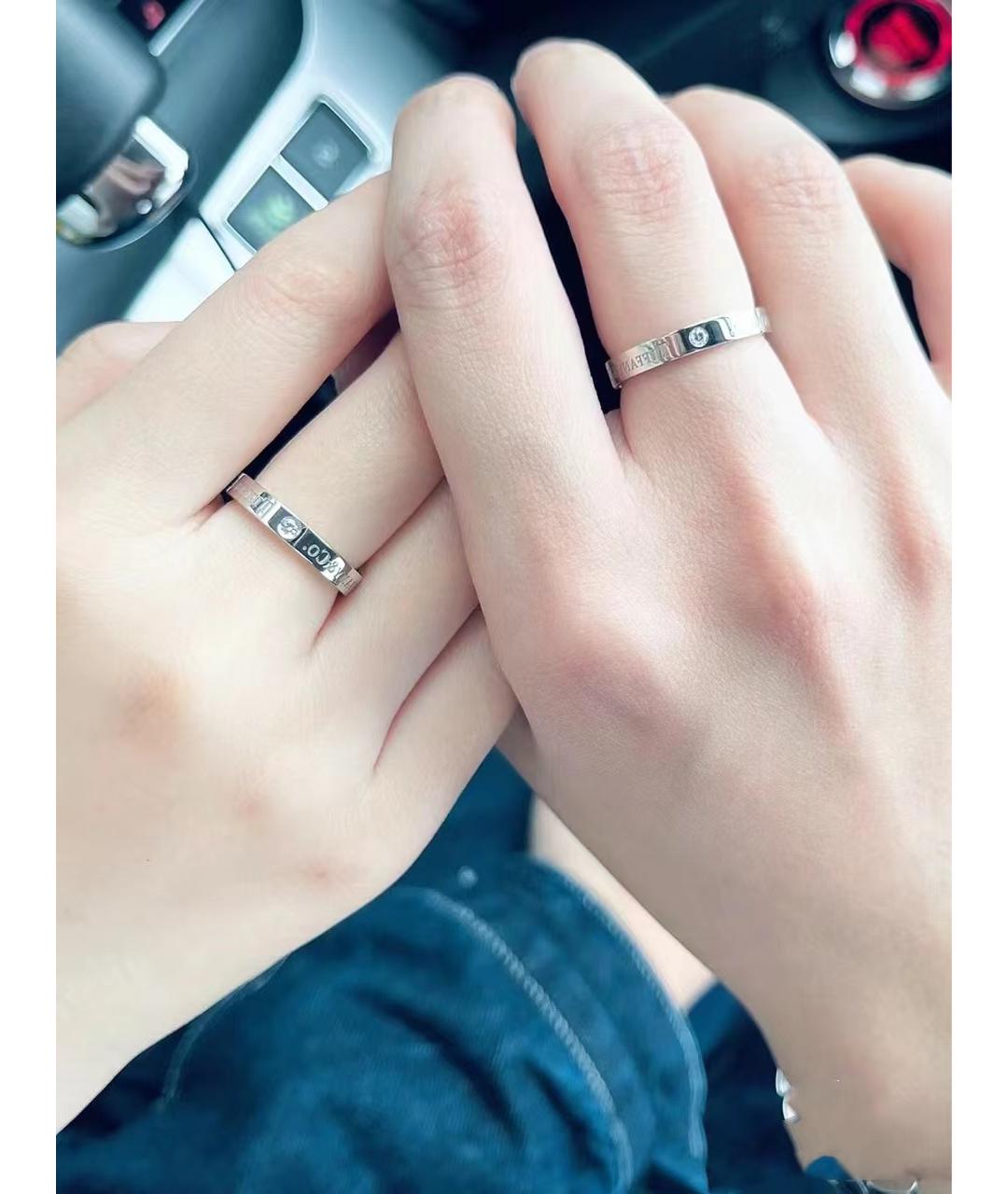 TIFFANY&CO Серебряное платиновое кольцо, фото 7
