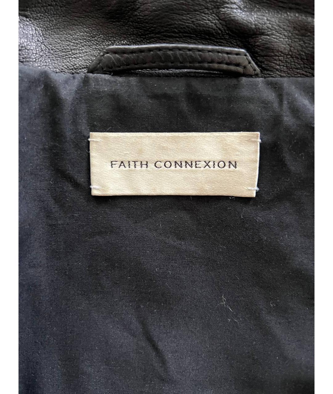 FAITH CONNEXION Черная кожаная куртка, фото 3