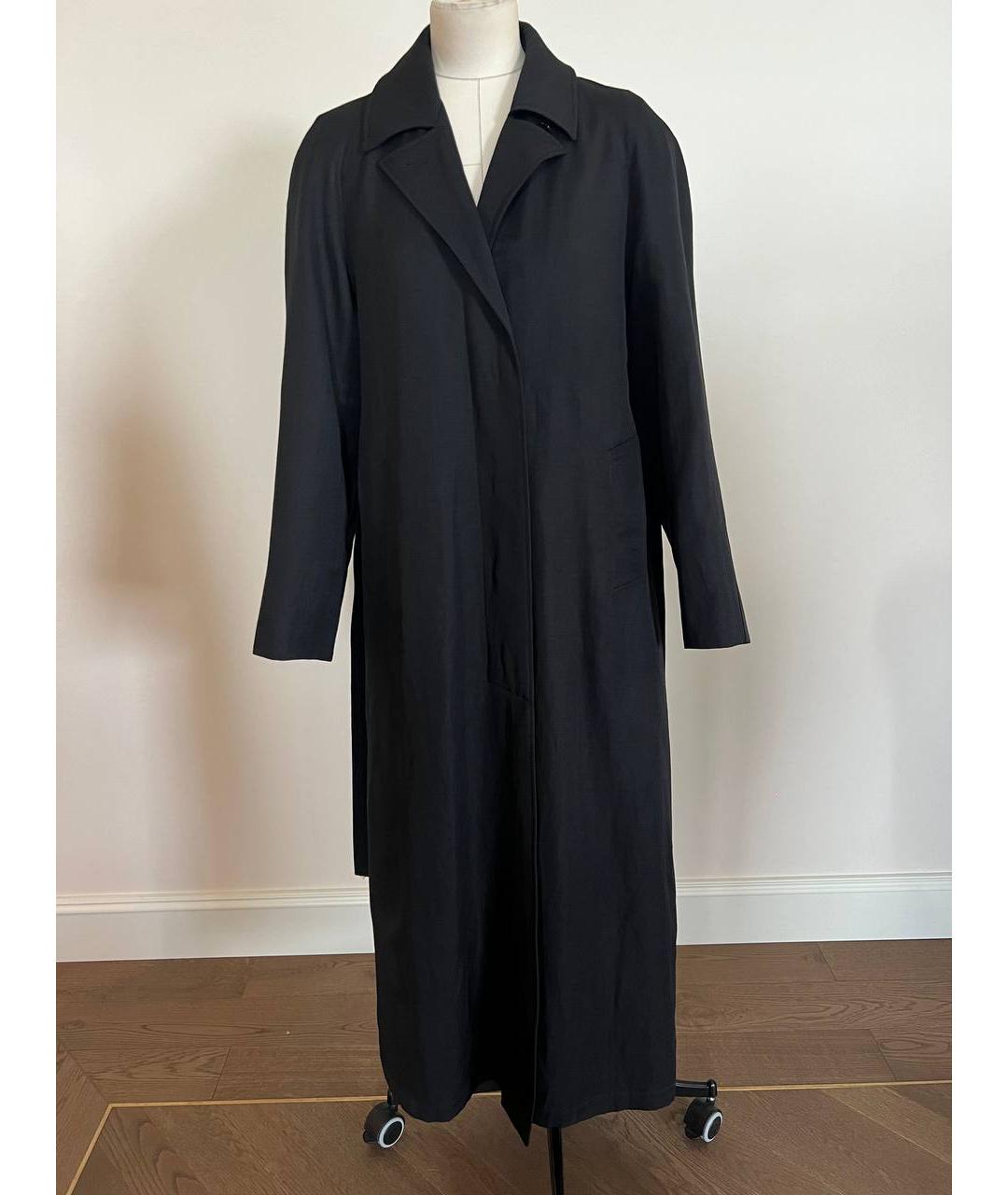 LEMAIRE Черное шерстяное пальто, фото 6