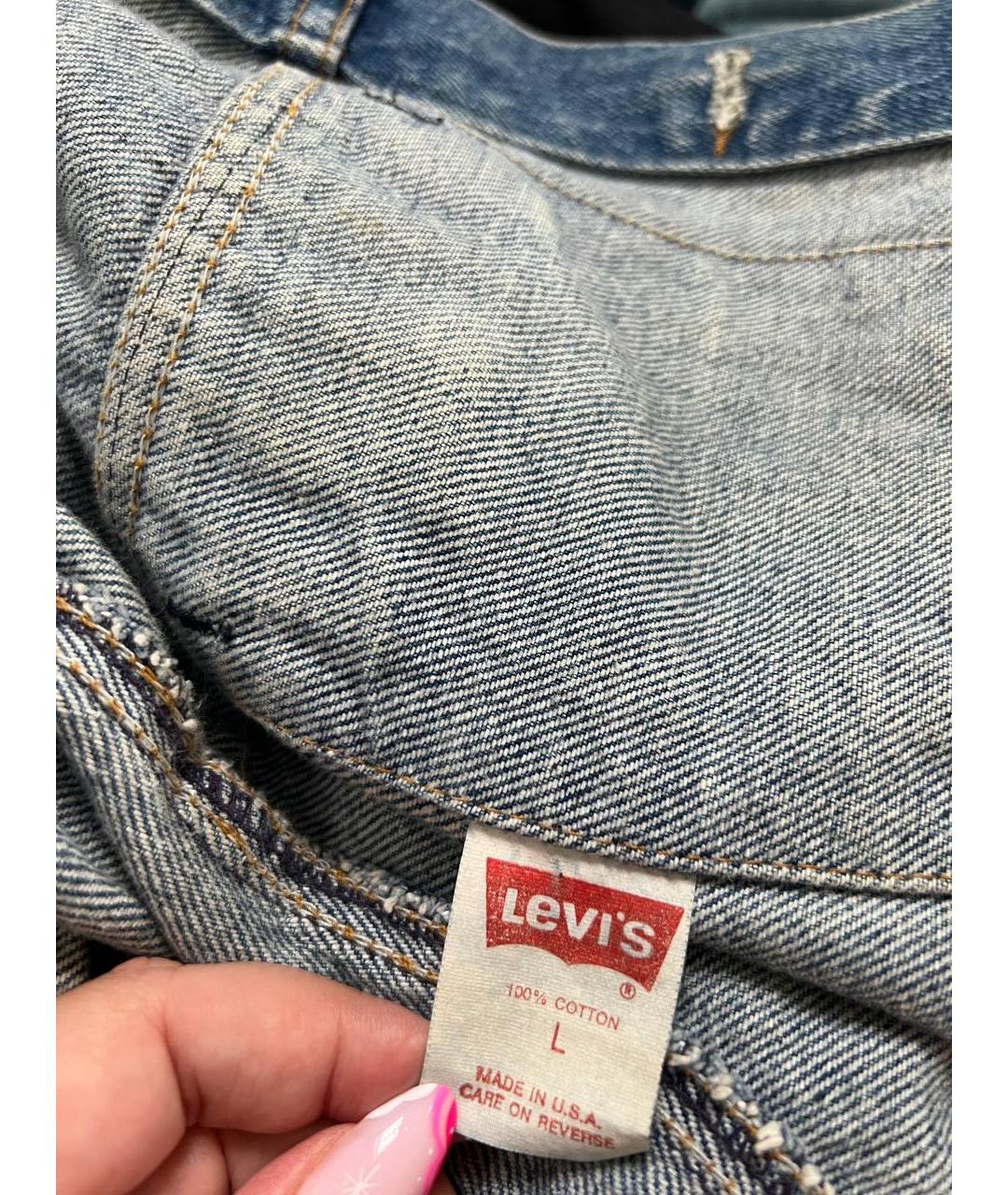 LEVI'S Голубая деним куртка, фото 9