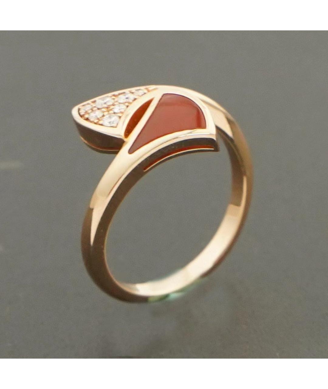 BVLGARI Красное кольцо из розового золота, фото 5