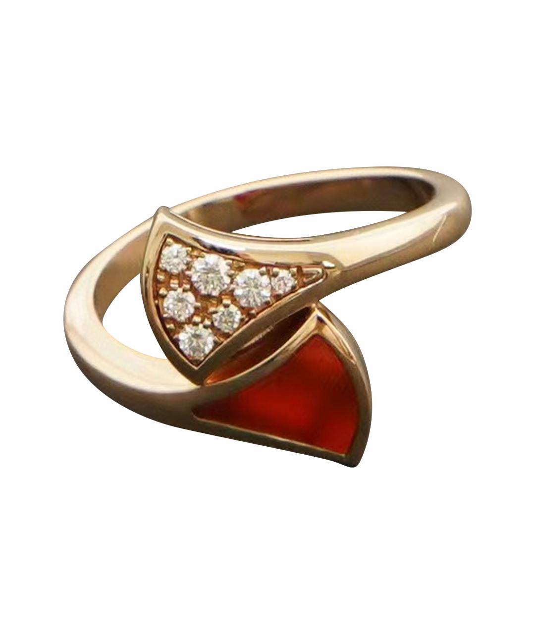 BVLGARI Красное кольцо из розового золота, фото 1
