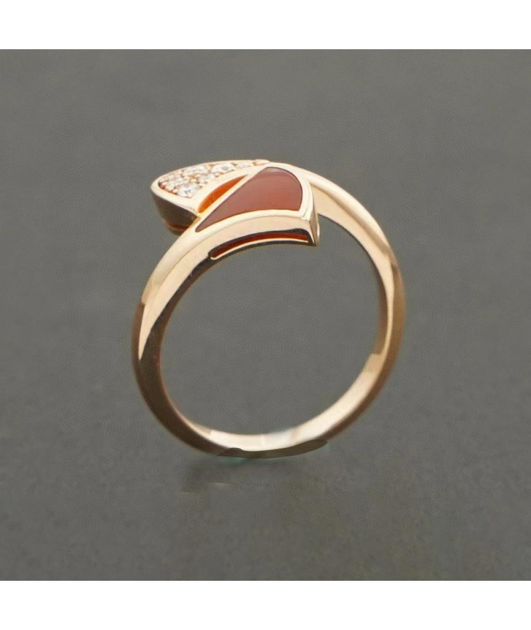 BVLGARI Красное кольцо из розового золота, фото 3