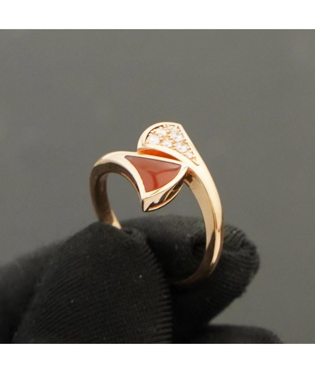 BVLGARI Красное кольцо из розового золота, фото 6