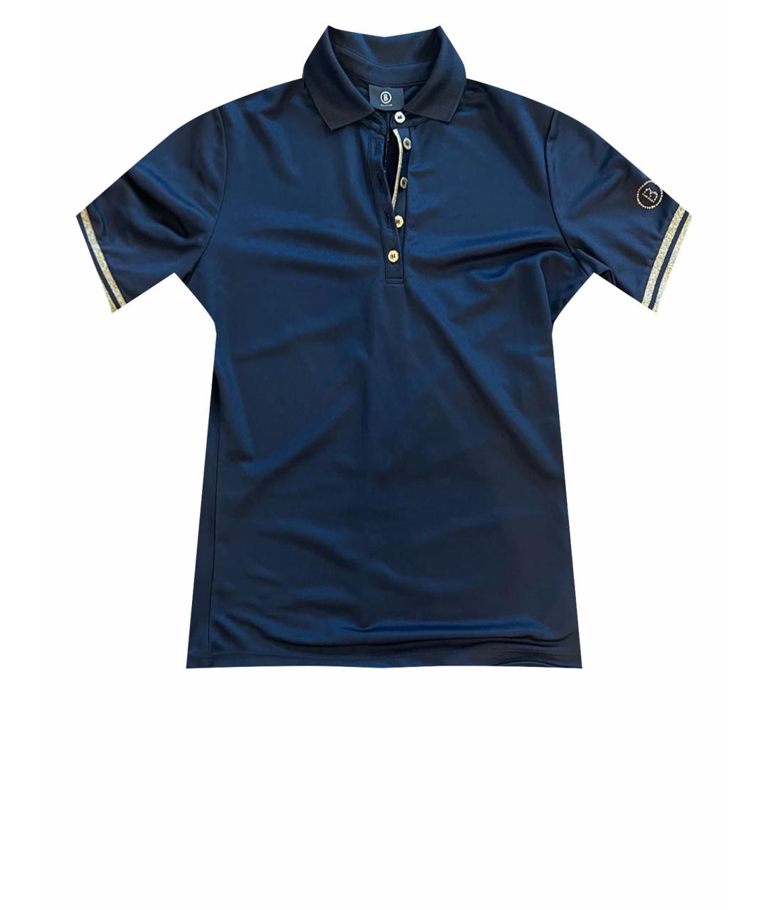 BOGNER Темно-синяя полиэстеровая футболка, фото 1