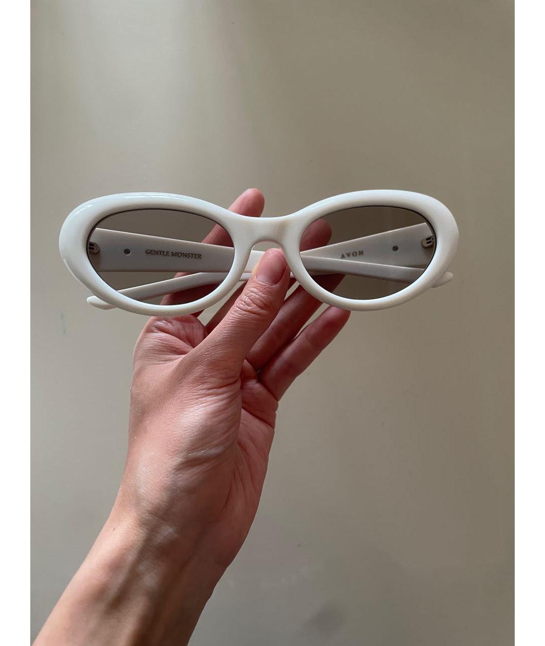 GENTLE MONSTER Белые пластиковые солнцезащитные очки, фото 2