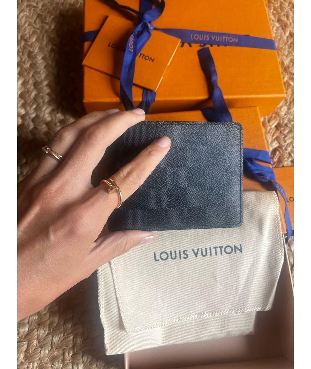 LOUIS VUITTON Черный кошелек, фото 2